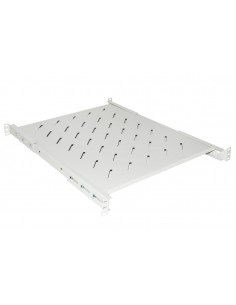 Ripiano Per Armadio Rack 19" Allungabile 550 Mm Con 4 Agganci Grigio 2