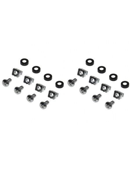 Ripiano Per Armadio Rack 19" Allungabile 550 Mm Con 4 Agganci Grigio