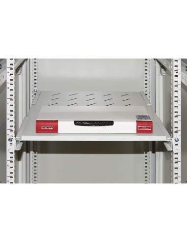 Ripiano Per Armadio Rack 19" Allungabile 550 Mm Con 4 Agganci Grigio