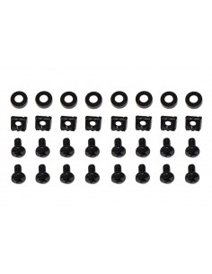 Ripiano Per Armadio Rack 19" Allungabile 550 Mm Con 4 Agganci Nero 2