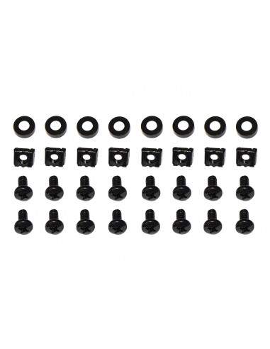 Ripiano Per Armadio Rack 19" Allungabile 550 Mm Con 4 Agganci Nero