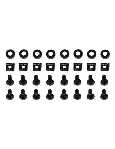 Ripiano Per Armadio Rack 19" Allungabile 550 Mm Con 4 Agganci Nero