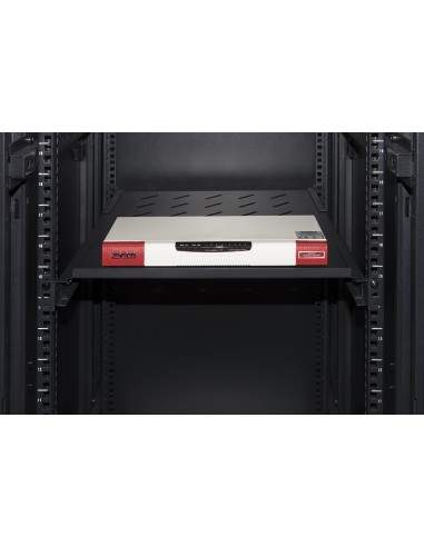 Ripiano Per Armadio Rack 19" Allungabile 550 Mm Con 4 Agganci Nero