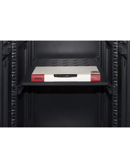 Ripiano Per Armadio Rack 19" Allungabile 550 Mm Con 4 Agganci Nero