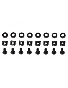 Ripiano Per Armadio Rack 19" Allungabile 650 Mm Con 4 Agganci Nero 2