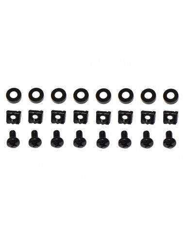 Ripiano Per Armadio Rack 19" Allungabile 650 Mm Con 4 Agganci Nero