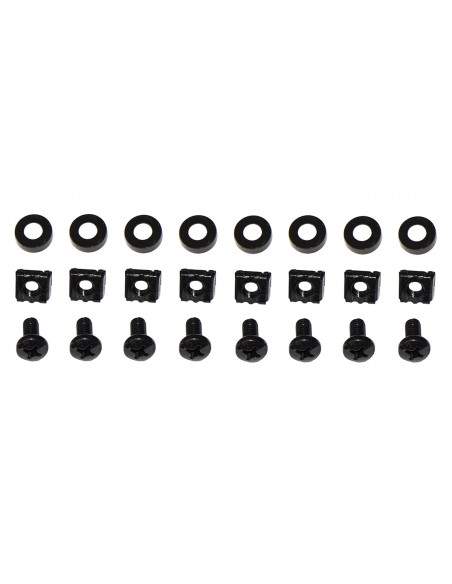 Ripiano Per Armadio Rack 19" Allungabile 650 Mm Con 4 Agganci Nero