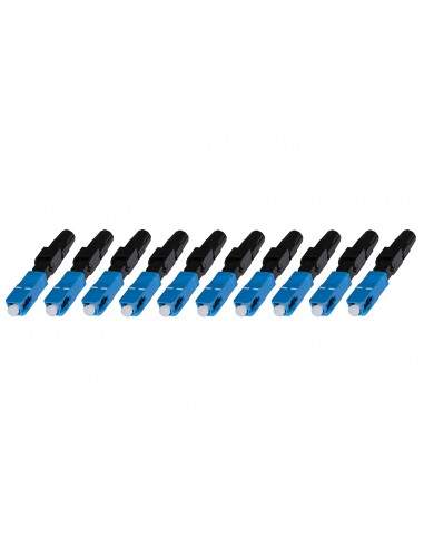Confezione 10 Connettori Fibra Ottica Sc Singlemode Assemblaggio Veloce