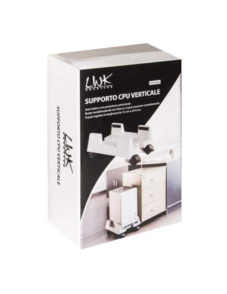 Supporto Computer Verticale Con Ruote Colore Grigio