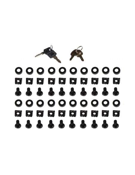 Armadio Rack 19" Per Reti 32U (A)1610, (L)600, (P)800 Colore Nero