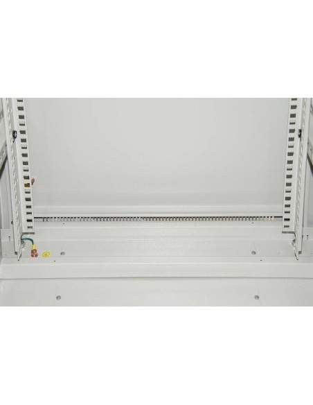 Armadio Rack 19" 42U (A)2055, (L)600, (P)1000 Colore Grigio Porta Vetro