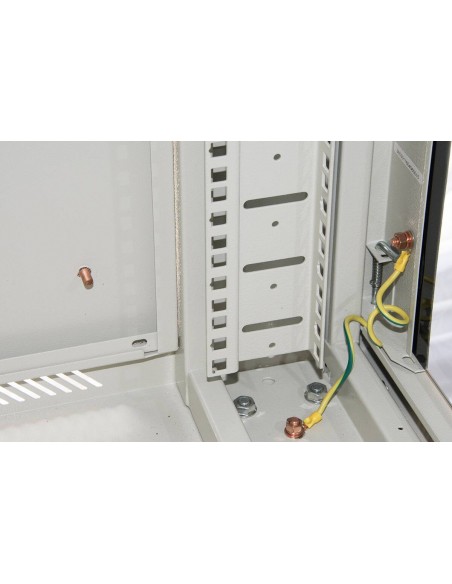 Armadio Rack 19" 42U (A)2055, (L)600, (P)1000 Colore Grigio Porta Vetro