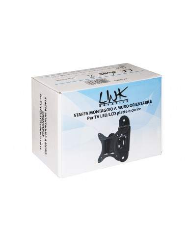 Staffa A Muro Orientabile Per Tv Led/Lcd Da 13" A 43" Fino A 25Kg E Vesa 100X100