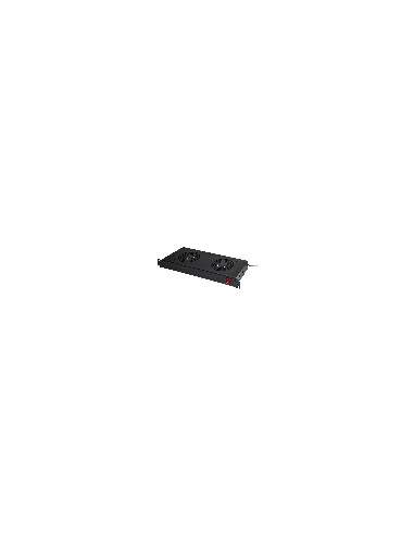 Ripiano Per Armadi Rack19" Con 2 Ventole Nero 2 Agganci 483X170X44Mm