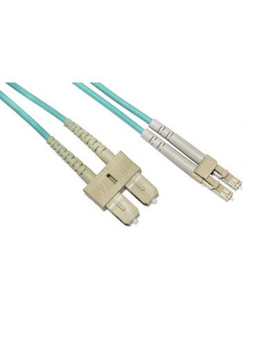 Cavo Fibra Ottica Lc A Sc Multimode Duplex Om3 50/125 Mt.1