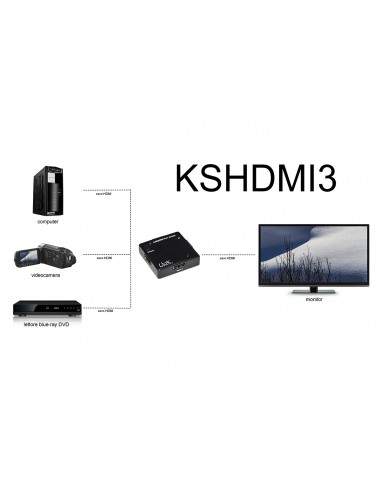 Mini Switch Hdmi 1080P 3 Porte Mini Switch Hdmi 1080P 3 Porte