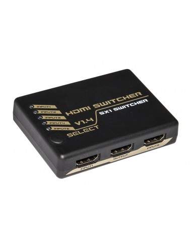 Switch Hdmi 5 Porte 4Kx2K@30Hz Versione 1.4 Con Telecomando