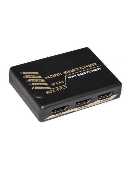 Switch Hdmi 5 Porte 4Kx2K@30Hz Versione 1.4 Con Telecomando