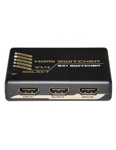 Switch Hdmi 5 Porte 4Kx2K@30Hz Versione 1.4 Con Telecomando