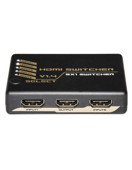 Switch Hdmi 5 Porte 4Kx2K@30Hz Versione 1.4 Con Telecomando