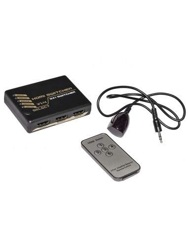 Switch Hdmi 5 Porte 4Kx2K@30Hz Versione 1.4 Con Telecomando