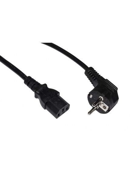 Cavo Alimentazione Mt. 1 Spina Tedesca 90 Gradi - Presa Iec Femmina