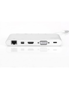 Docking Station Usb Tipo C Con Usb 3.1 Tipo C, Hdmi 4K, Minidp, Vga, 1 X Usb 3.1, 3X Usb3.0, Rj45, Microsd, Sd/Mmc 2