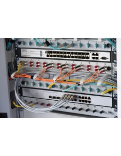 Listello Guida Cavi 19" Grigio Con 5 Anelli Girevoli E Riposizionabili 2