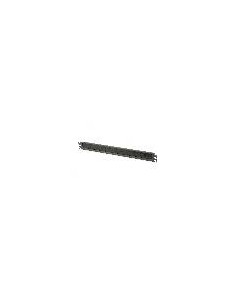 Pannello Di Chiusura Armadio Rack Con Foro Entrata Cavi Protetto Da Spazzola Colore Nero 1U 2