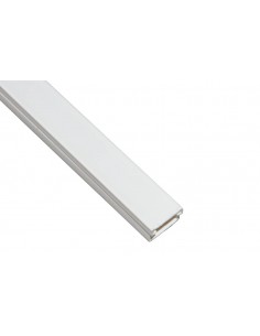 Canalina Passacavi Adesiva In Pvc Mm 15X10 Mt 2 Con Coperchio Scorrevole Bianco 2