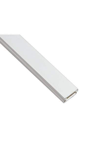 Canalina Passacavi Adesiva In Pvc Mm 15X10 Mt 2 Con Coperchio Scorrevole Bianco