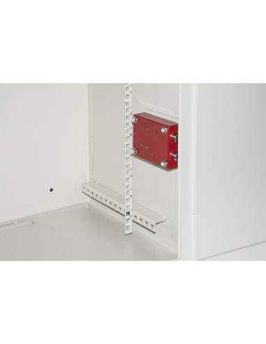 Armadio Rack 19" 6U Porta In Ferro Antivandalismo Con Serratura Antieffrazione