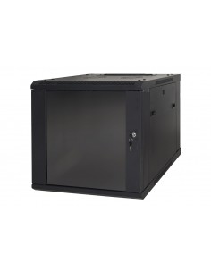 Armadio Rack 19" 6 Unita' Da Muro (A) 370 X (L) 600 X (P) 450 Nero Disassemblato 2