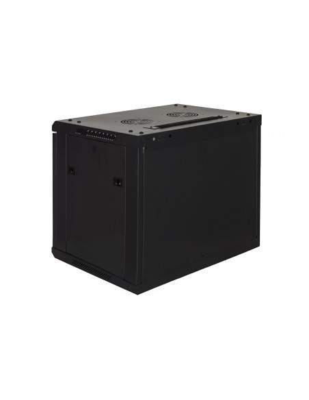 Armadio Rack 19" 6 Unita' Da Muro (A) 370 X (L) 600 X (P) 450 Nero Disassemblato