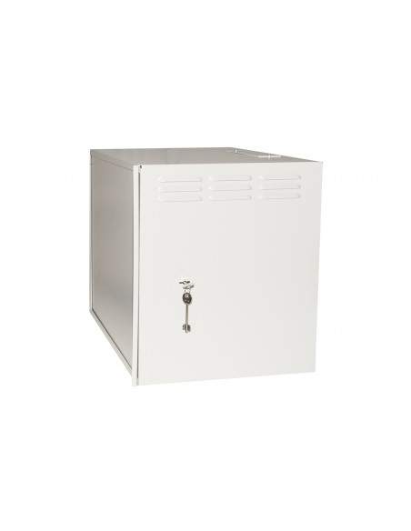 Armadio Rack 19" 9U Porta In Ferro Antivandalismo Con Serratura Antieffrazione