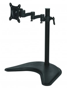 Braccio Da Tavolo Con Base Per Video Fino A 15 Kg Da 13" A 27" Fino A Vesa 100X100 Con Tre Snodi