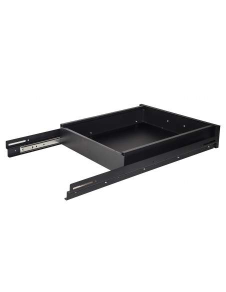 Cassetto Estraibile Per Armadi Rack 19" Nero Profondita' 650Mm
