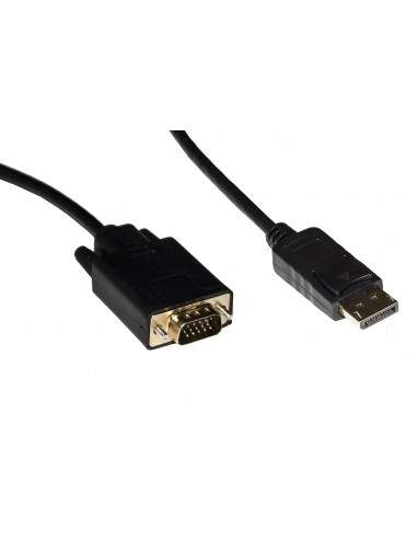 Cavo Displayport Dp Maschio - Vga 15 Poli Maschio Mt 1,80