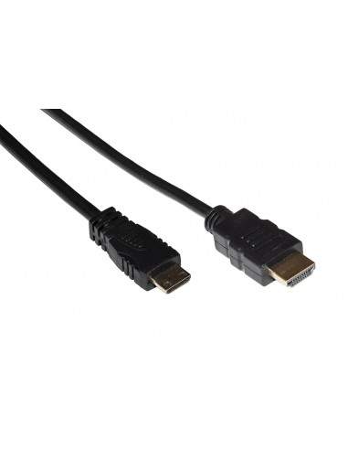 Cavo Hdmi Tipo "A" (19 Poli) /Mini Hdmi Maschio Tipo "C" Mt. 2