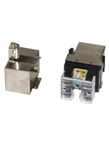 Inserto Jack Schermato Rj45 8 Poli Cat 5E 180Â° Per Reti