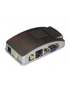 Convertitore Da Pc Vga A Video Rca (Giallo) + S-Video E Vga (Bypass)