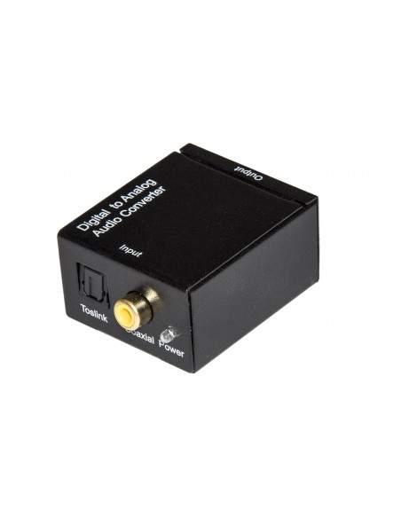 Convertitore Da Audio Digitale Toslink + Coassiale A Analogico Rca R/L