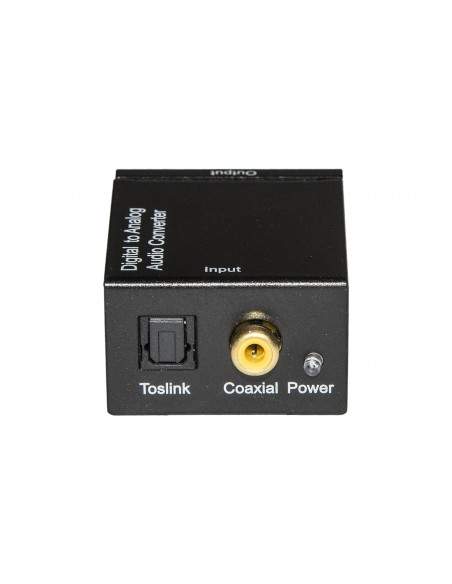 Convertitore Da Audio Digitale Toslink + Coassiale A Analogico Rca R/L