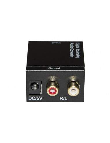 Convertitore Da Audio Digitale Toslink + Coassiale A Analogico Rca R/L