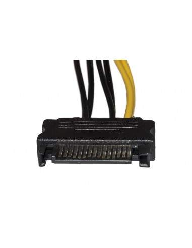 Cavo Sata 15 Poli Maschio - 6 Poli Pci Express Cm 15