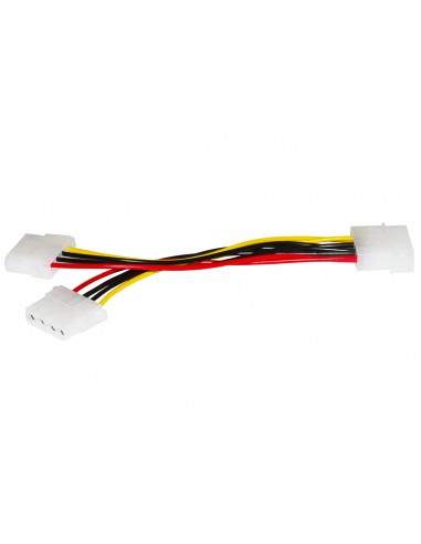 Cavo Sdoppiatore Alimentazione 1 X Molex Maschio - 2 X Molex Femmina Cm 15