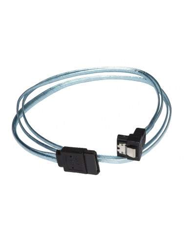 Cavo Interno Sata Iii Cm 50 Connettore 90Â° Ultrasottile Con Clip Metallo