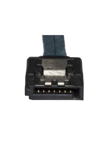 Cavo Interno Sata Iii Cm 50 Connettore 90Â° Ultrasottile Con Clip Metallo