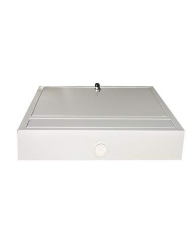 Armadio A Muro Per Laptop Con Chiusura A Chiave Colore Grigio