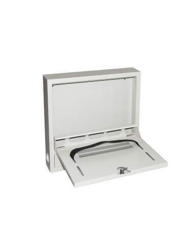 Armadio A Muro Per Laptop Con Chiusura A Chiave Colore Grigio